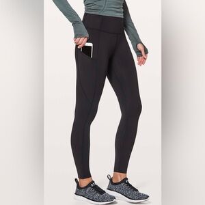 LULULEMON Fast and Free Pocket Leggings Black